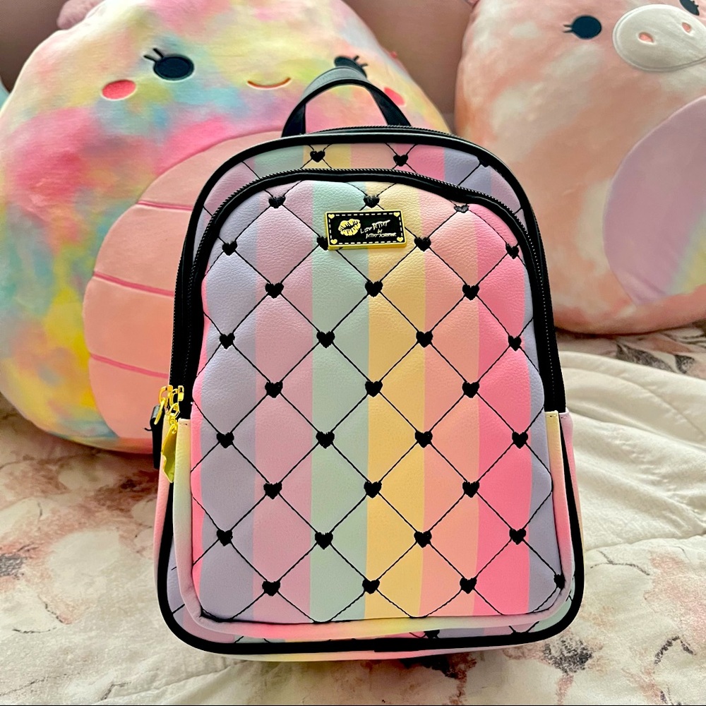 Luv Betsey Johnson | Pastel Rainbow Backpack / Purse